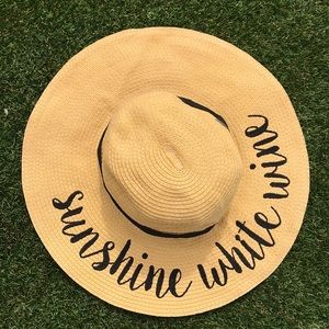 Sunshine White Wine Floppy Hat